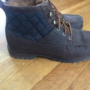 Ralph Lauren Mens Leather Rupert Boots